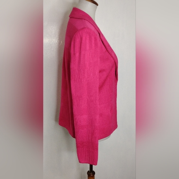 PINK MING WANG KNIT JACKET - Picture 6 of 9